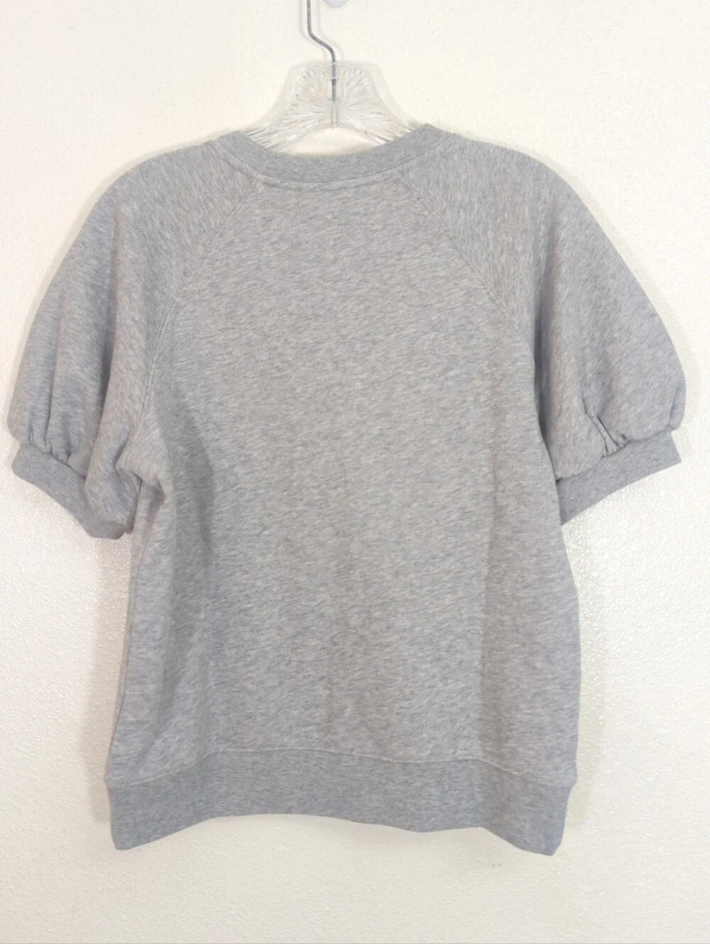 Kate Spade Embroidered Butterfly Short Puff Sleeve Sweatshirt